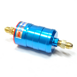 SYTEC MOTORSPORT IN-LINE 'BULLET' FUEL FILTER WITH AN6 -6 FITTINGS [BLUE]