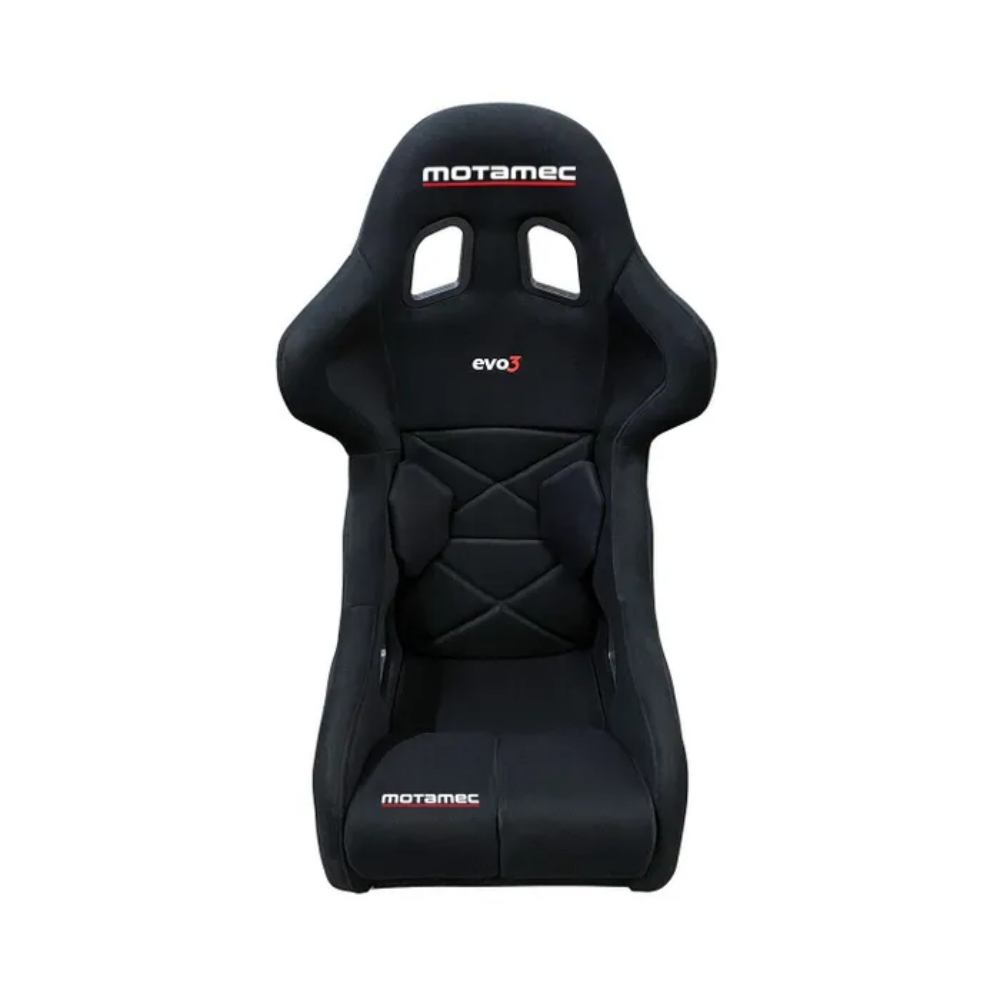 MOTAMEC RACING GP3 FIA APPROVED RACE SEAT GRP SHELL SIDE MOUNT BLACK HANS