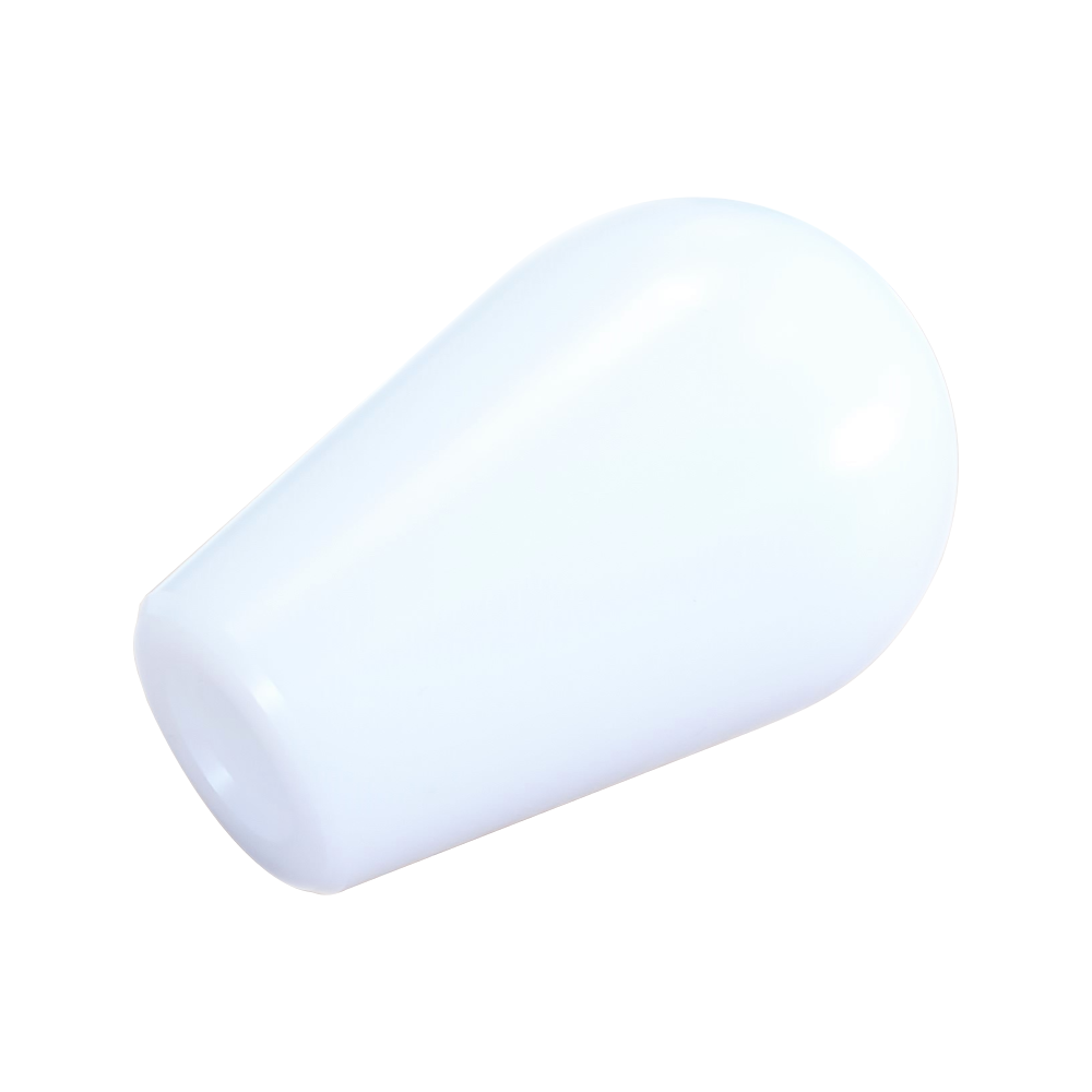 DELRIN WHITE GEAR SHIFT KNOB UNIVERSAL [SELECT THREAD SIZE]