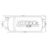 DEATSCHWERKS DW350IL 350LPH IN-LINE EXTERNAL FUEL PUMP (BOSCH 044 ALTERNATIVE)