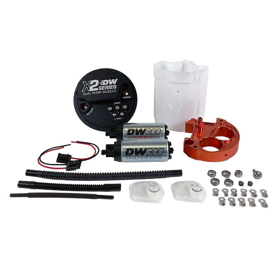 DW X2 SERIES PUMP MODULE WITH DUAL DW300 FOR 08-21 WRX/STI, 08 FORESTER, 05-09 LEGACY, 08-14 IMPREZA