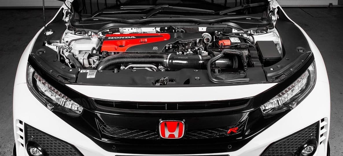 EVENTURI BLACK CARBON FIBRE INTAKE AIRBOX HONDA CIVIC TYPE R FK8 17-21