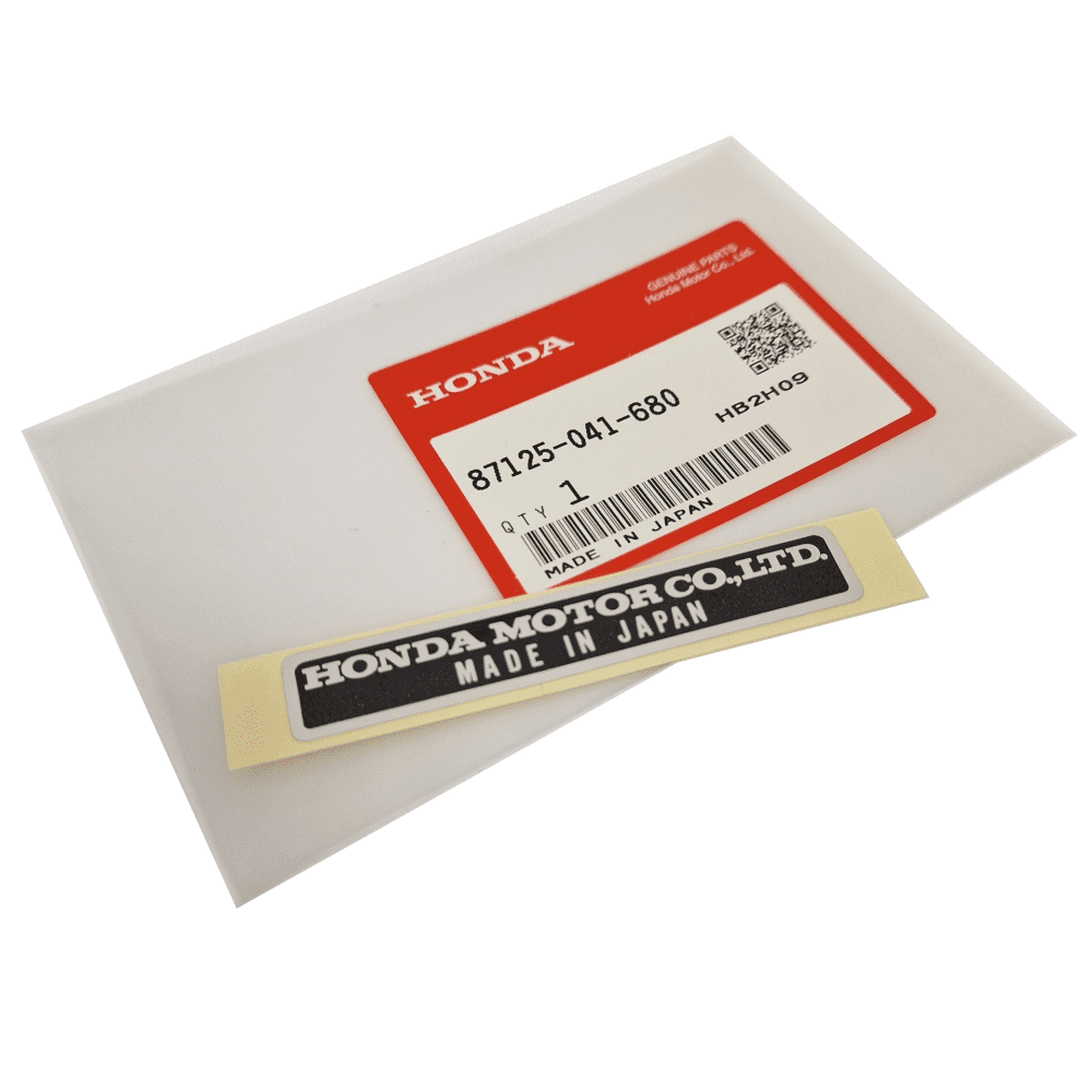 Rhd Sticker GENUINE HONDA 'HONDA MOTOR CO., LTD. MADE IN JAPAN' STICKER DECAL – RHD ...
