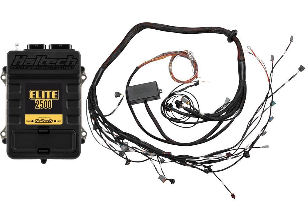 HALTECH ELITE 2500 + TOYOTA 2JZ HPI6 TERMINATED HARNESS KIT INJECTOR CONNECTOR: BOSCH EV1