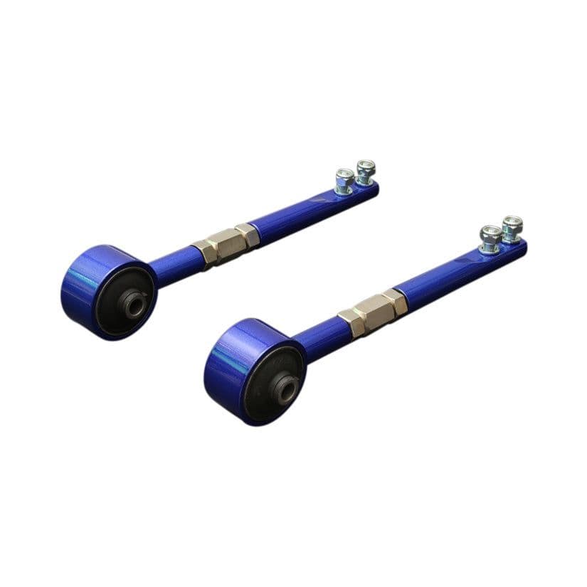 HARDRACE ADJUSTABLE HEAVY DUTY TENSION ROD HARDENED RUBBER BUSHES 2PC SET NISSAN 200SX S13 300ZX Z32