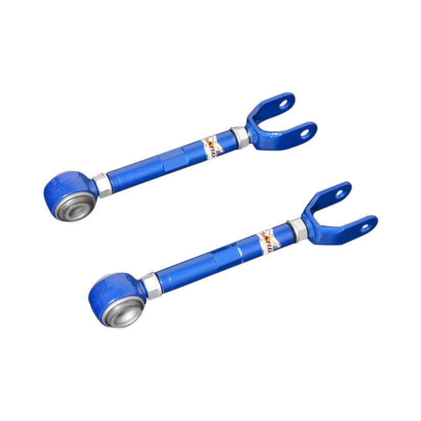 HARDRACE ADJUSTABLE REAR TRACTION ROD WITH HARDENED RUBBER BUSHES 2PC SET NISSAN 370Z Z34