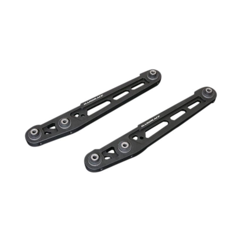HARDRACE BLACK ALUMINIUM REAR LOWER CONTROL ARM HARDENED RUBBER BUSHES 2PC SET HONDA CIVIC EK 96-00