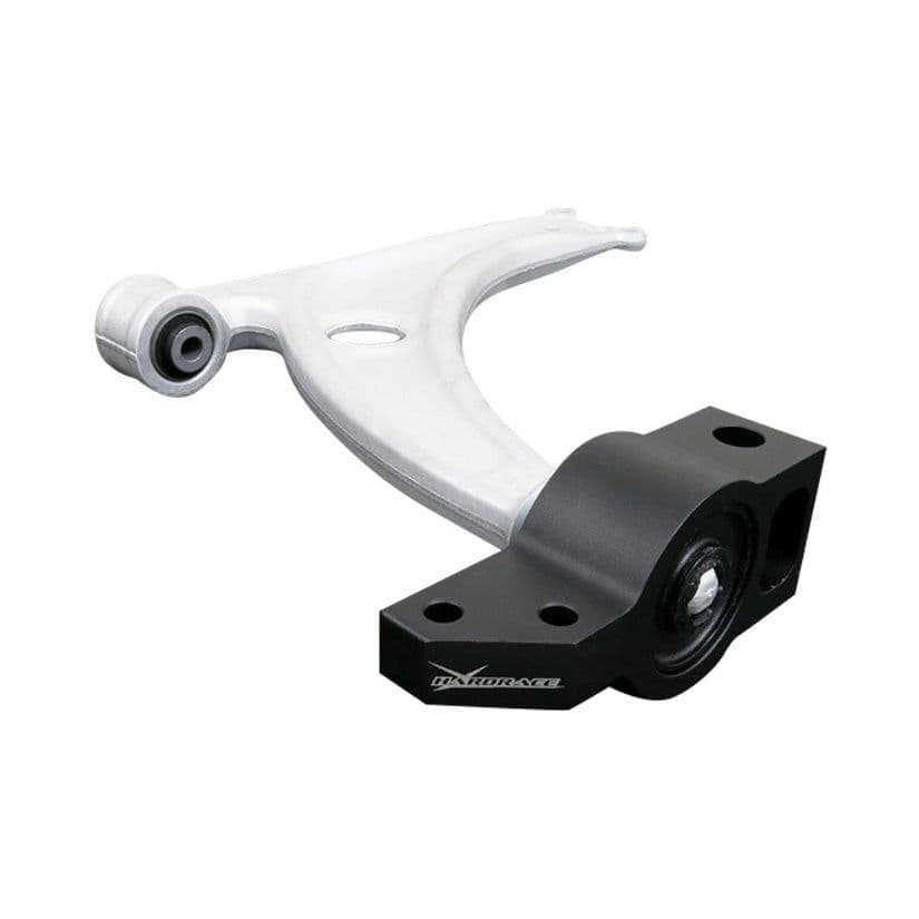 HARDRACE FORGED ALUMINIUM FRONT LOWER CONTROL ARM HARDENED RUBBER BUSHES 2PC SET VW PASSAT MKV B6 B7