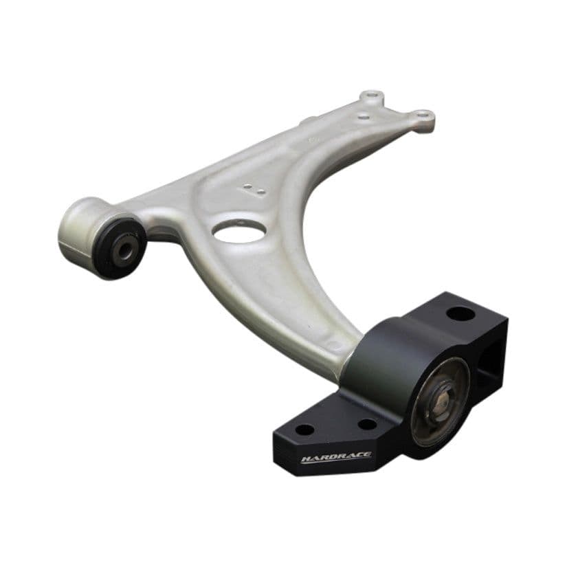 HARDRACE FORGED ALUMINIUM FRONT LOWER CONTROL ARM WITH HARDENED RUBBER BUSHES 2PC SET VW GOLF MK5