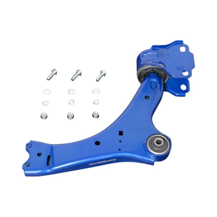 HARDRACE FRONT LOWER CONTROL ARM WITH HARDENED RUBBER BUSHES 2PC SET FORD MONDAY MK4 08-14