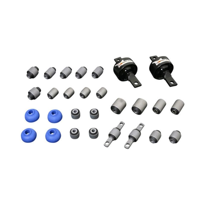 HARDRACE HARDENED RUBBER COMPLETE BUSH KIT 28PC SET HONDA CIVIC EF CRX 88-91
