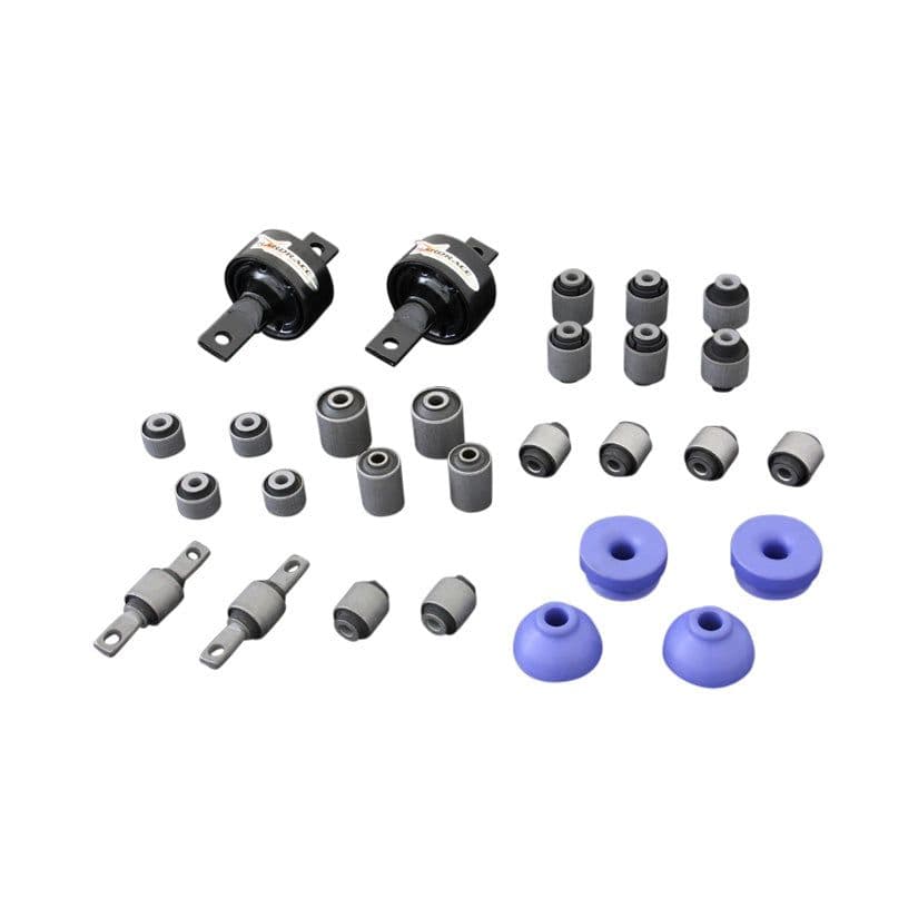 HARDRACE HARDENED RUBBER COMPLETE BUSHES KIT 28PC SET HONDA INTEGRA DA 90-93