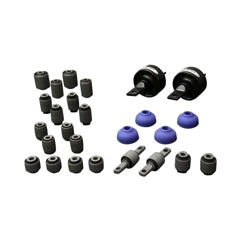 HARDRACE HARDENED RUBBER COMPLETE BUSHING KIT 26PC SET HONDA CIVIC CRX EF USDM 88-91
