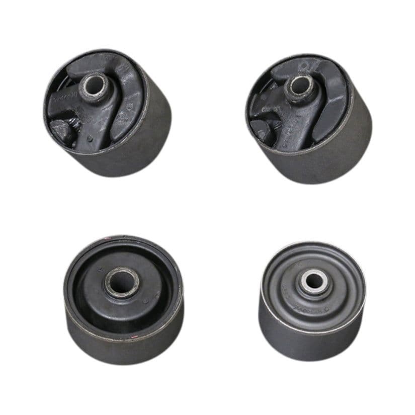 HARDRACE HARDENED RUBBER REINFORCED ENGINE MOUNT BUSHES 4PC SET MITSUBISHI EVO 1-3 92-96