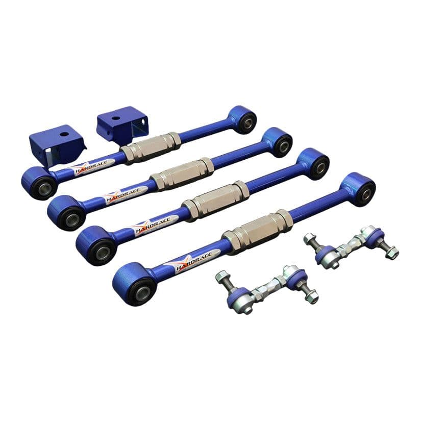 HARDRACE IMPREZA WRX GC~GG/LEGACY BD REAR ADJUSTABLE ROD - (PILLOW BALL) 8PCS/SET