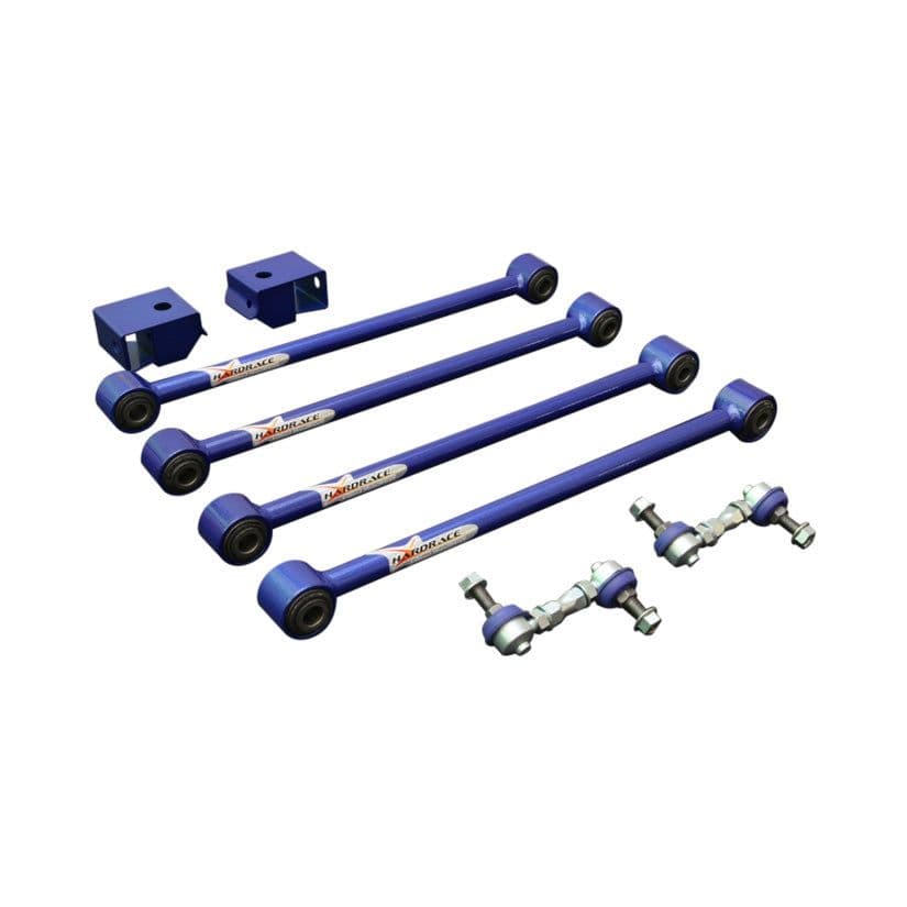 HARDRACE NON-ADJUSTABLE REAR ARMS WITH HARDENED RUBBER BUSHES 10PC SET SUBARU IMPREZA GC