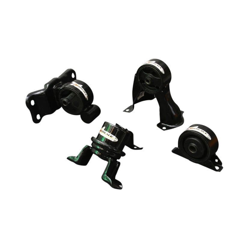 HARDRACE REINFORCED HARDENED FRONT AND REAR ENGINE MOUNT 2PC SET MITSUBISHI LANCER VIRAGE MT 01-05