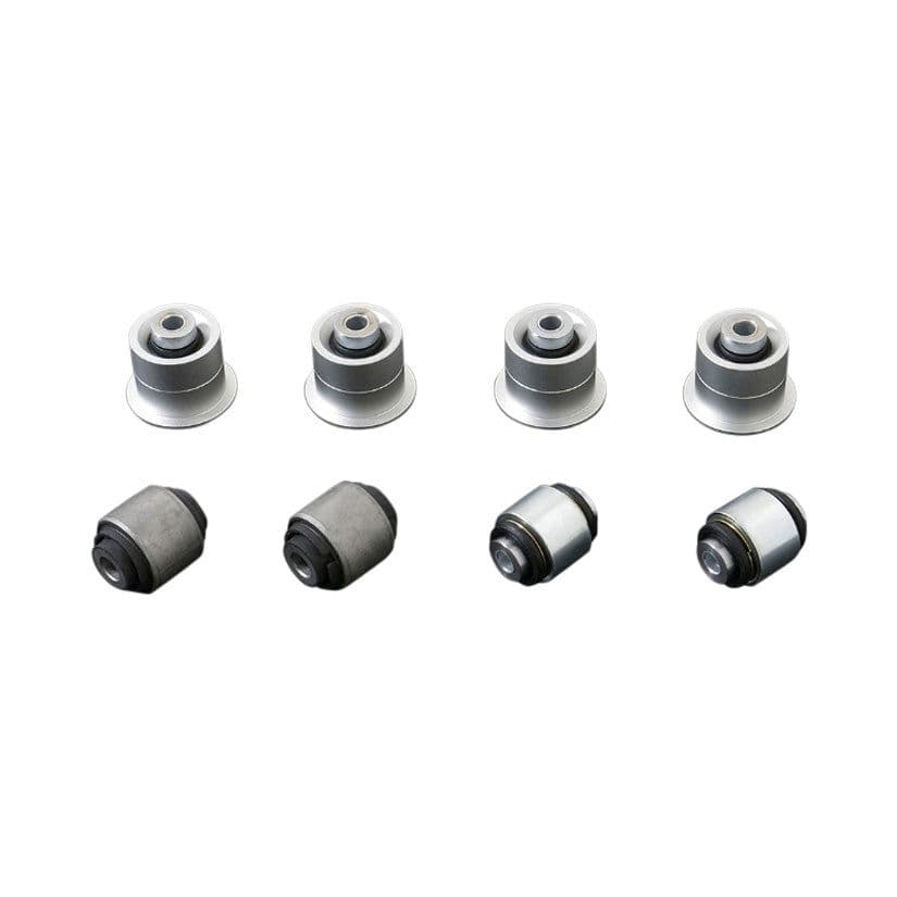 HARDRACE SPHERICAL BEARINGS/HARDENED RUBBER REAR UPPER ARM BUSHES 8PC SET MAZDA RX7 FD 92-02