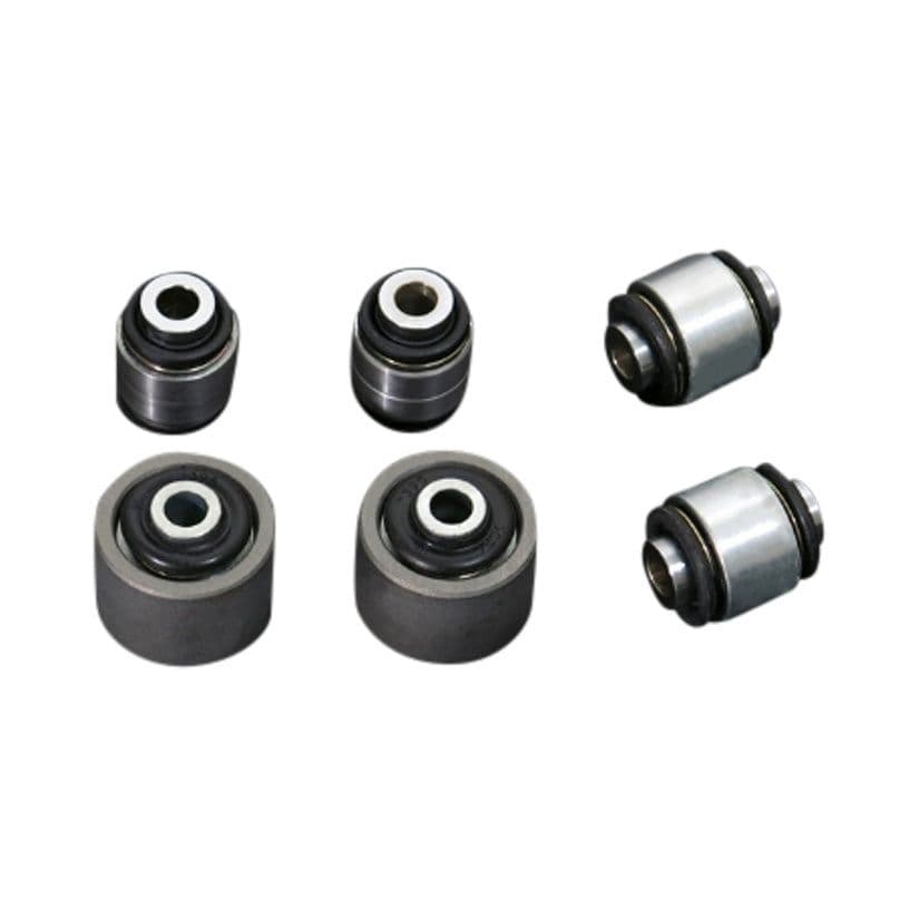 HARDRACE SPHERICAL BEARINGS REAR LOWER ARM BUSH ALUMINIUM BODY 6PC SET MITSUBISHI EVO 4-9 96-07