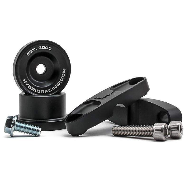 Hybrid Racing Solid B-Series Shift Linkage Bushings (Front & Rear) *Black Color*