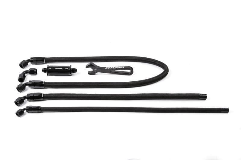 K-TUNED 6AN CENTER FEED FUEL LINE KIT USE INLINE FILTER K-SWAP