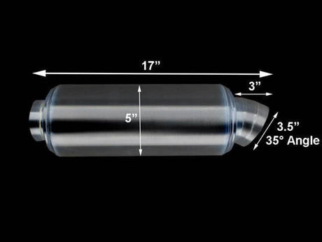 K-TUNED TURNDOWN MUFFLER EXHAUST - 2.5" INCH