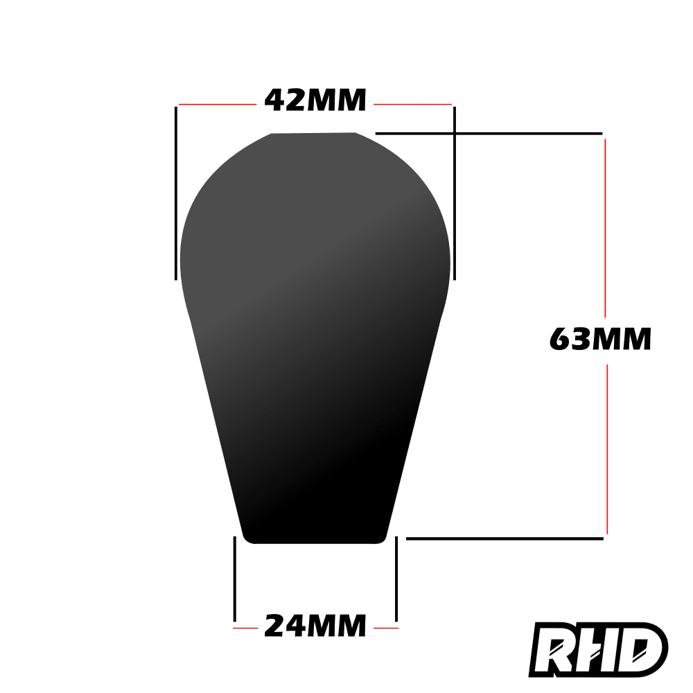 DELRIN WHITE GEAR SHIFT KNOB UNIVERSAL [SELECT THREAD SIZE]