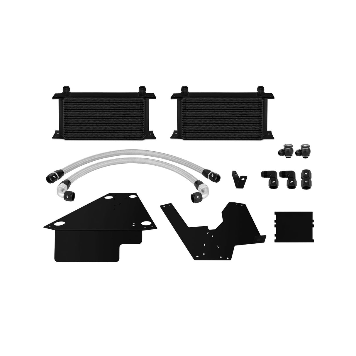 MISHIMOTO MITSUBISHI LANCER EVOLUTION X BLACK OIL COOLER KIT, 2008+