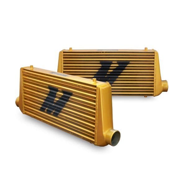 MISHIMOTO UNIVERSAL INTERCOOLER M-LINE EAT SLEEP RACE EDITION, ALL GOLD