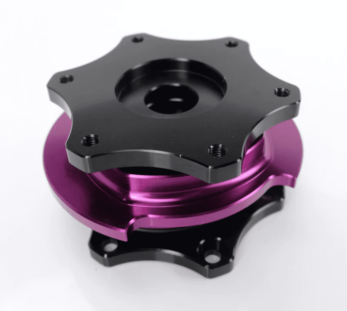 NRG SFI 42.1 D SHAPED QUICK RELEASE STEERING WHEEL HUB ADAPTER [KEY WAY]