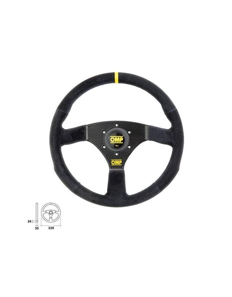 OMP CARBON S STEERING WHEEL SOLBERG MODEL WITH CARBON FIBRE SPOKES