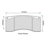 PBS PRORACE FRONT BRAKE PADS FOR ALCON R5 CALIPER