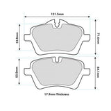 PBS PRORACE FRONT BRAKE PADS FOR MINI MINI COUNTRYMAN (R60) 1.6 TD 10-17