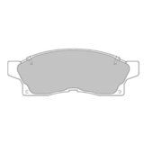 PBS PROTRACK FRONT BRAKE PADS | FOR TOYOTA MR2 MK2 REVISION 1 [1989-12/1991]