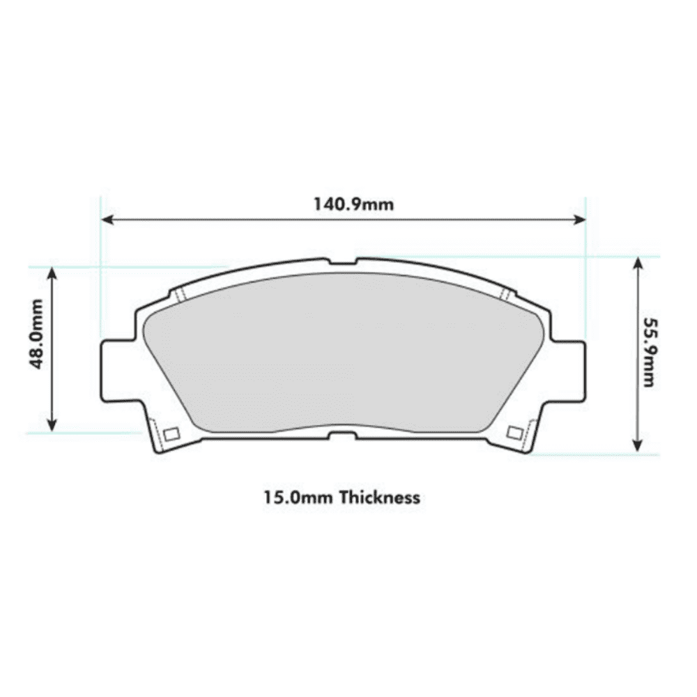 PBS PROTRACK FRONT BRAKE PADS | FOR TOYOTA MR2 MK2 SW20 REV 2-5 [1992-1999]