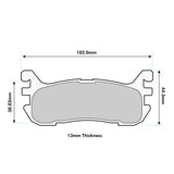 PBS PROTRACK REAR BRAKE PADS FOR MAZDA MX5 (MK2) (NB) 1.6 98-05