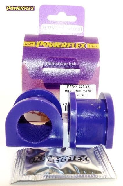 POWERFLEX FRONT ANTI ROLL BAR BUSH 29MM MITSUBISHI EVOLUTION VII,VIII&IX INC 260 01-07