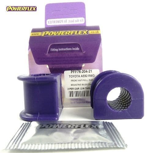 POWERFLEX FRONT ANTI ROLL BAR MOUNT 21MM TOYOTA COROLLA MODELS COROLLA AE86 (1984 - 1987)