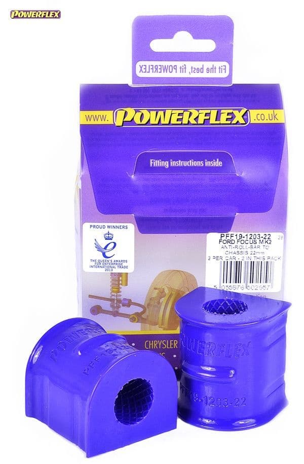 POWERFLEX FRONT ANTI ROLL BAR TO CHASSIS BUSH 22MM MAZDA MAZDA 3 MAZDA 3 BK (2004-2009)