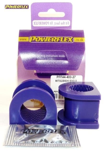 POWERFLEX FRONT ANTI ROLL BAR TO CHASSIS BUSH 27MM MITSUBISHI EVOLUTION X CZ4A 10/07-05/16