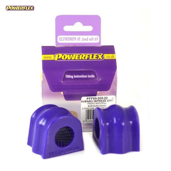 POWERFLEX FRONT ARB BUSH SUBARU IMPREZA TURBO INC. WRX & STI GD,GG 00-07 PFF69-205-22