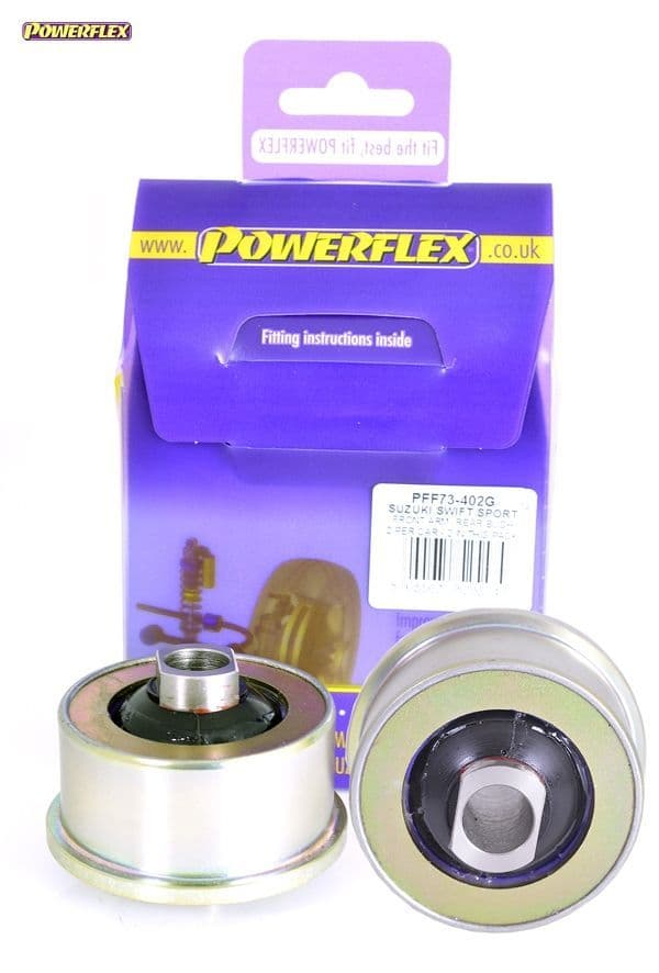 POWERFLEX FRONT ARM REAR BUSH, CASTER ADJUSTABLE SUZUKI SWIFT SPORT MK3 ZC32S 2010 - 2017