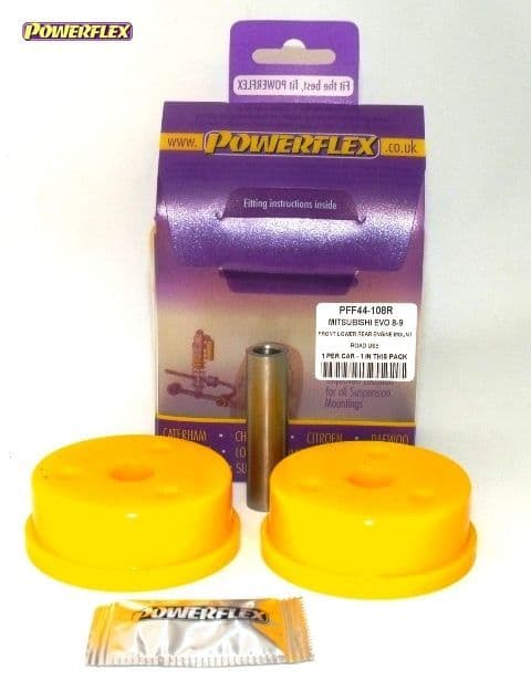 POWERFLEX FRONT LOWER DIFF MOUNT (ROAD USE) MITSUBISHI EVO VII,VIII&IX INC 260 01-07 PFF44-108R