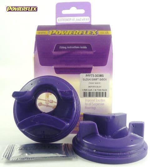 POWERFLEX GEARBOX MOUNT FRONT BUSH INSERT SUZUKI SWIFT SPORT MK2 ZC31S 2006 - 2010 PFF73-303MS