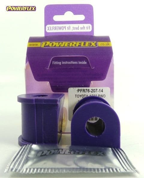 POWERFLEX REAR ANTI ROLL BAR BUSH 14MM TOYOTA COROLLA MODELS COROLLA AE86 (1984 - 1987)