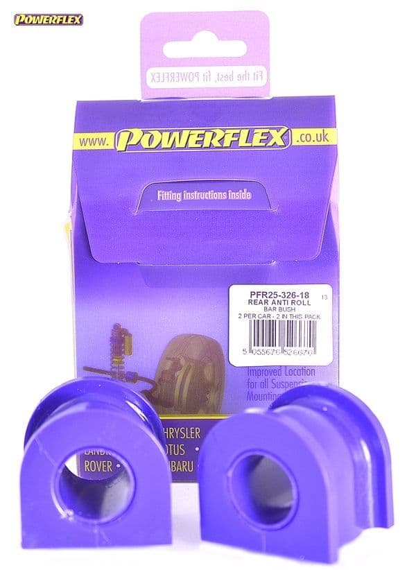 POWERFLEX REAR ANTI ROLL BAR BUSH 18MM HONDA CIVIC MK7 EP2/EP3 TYPE R 01-05