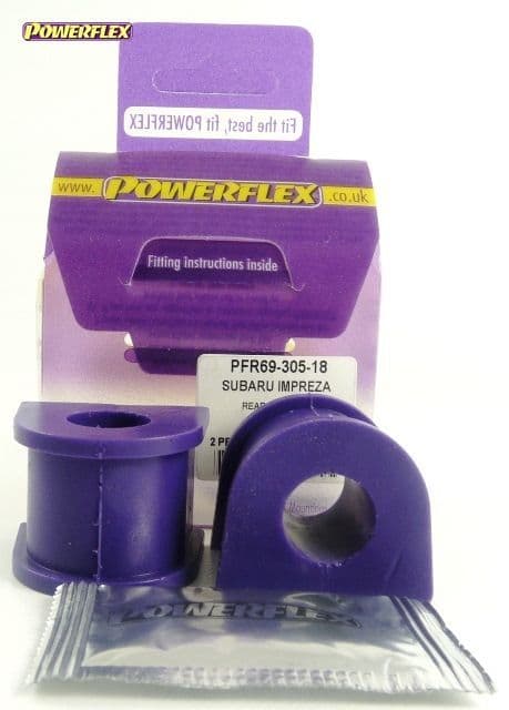 POWERFLEX REAR ANTI ROLL BAR TO CHASSIS BUSH 18MM SUBARU LEGACY LEGACY BE, BH (1998 - 2003)