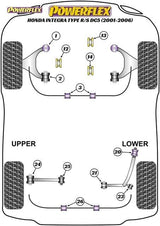 POWERFLEX REAR LOWER ARM OUTER FRONT BUSH HONDA INTEGRA INTEGRA TYPE R/S DC5 (2001 - 2006)