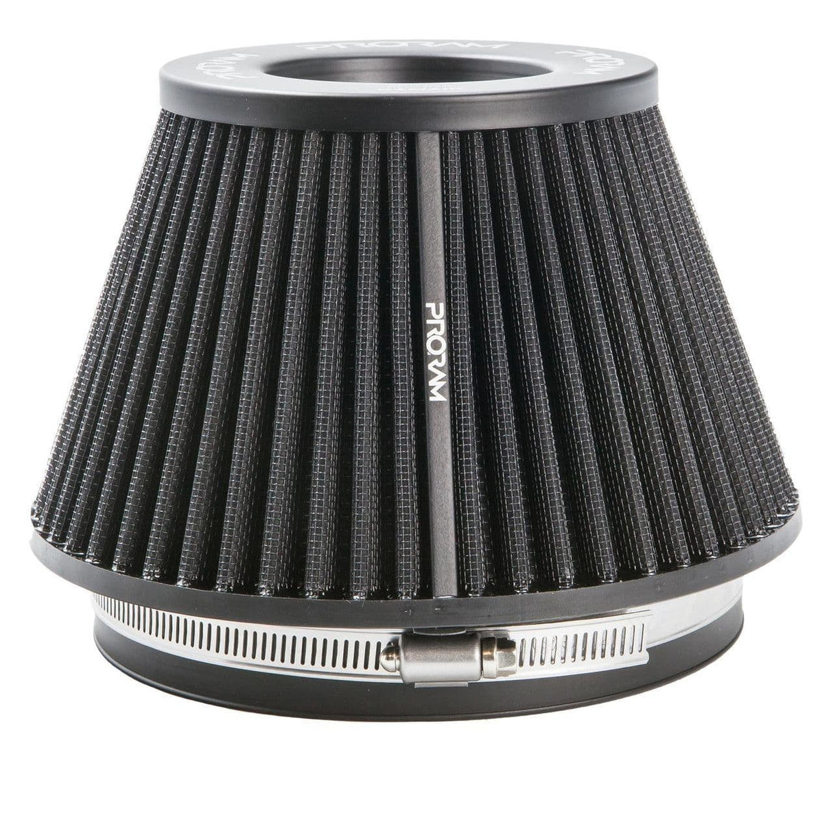 RAMAIR PRORAM 80MM OD NECK MEDIUM CONE AIR FILTER WITH VELOCITY STACK