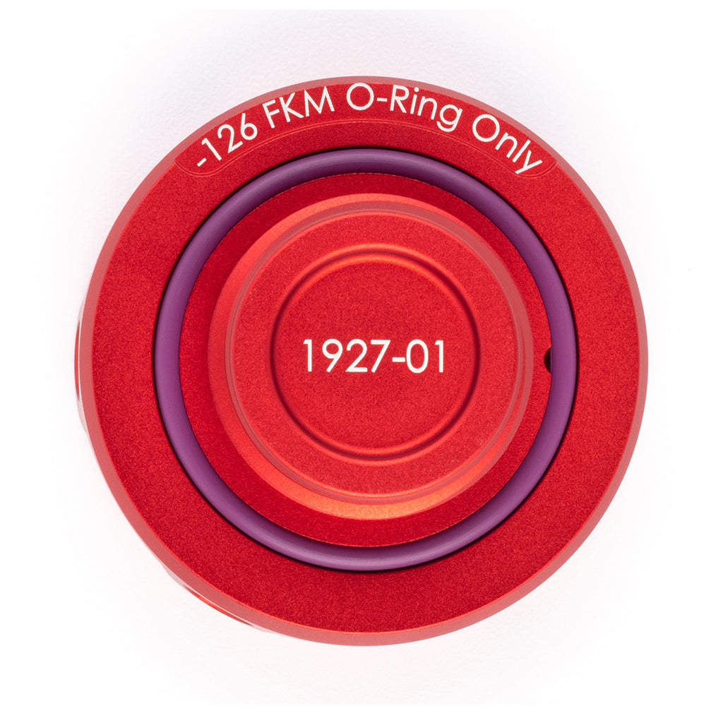 ACUITY Podium Oil Cap in Satin Red for Hondas/Acuras